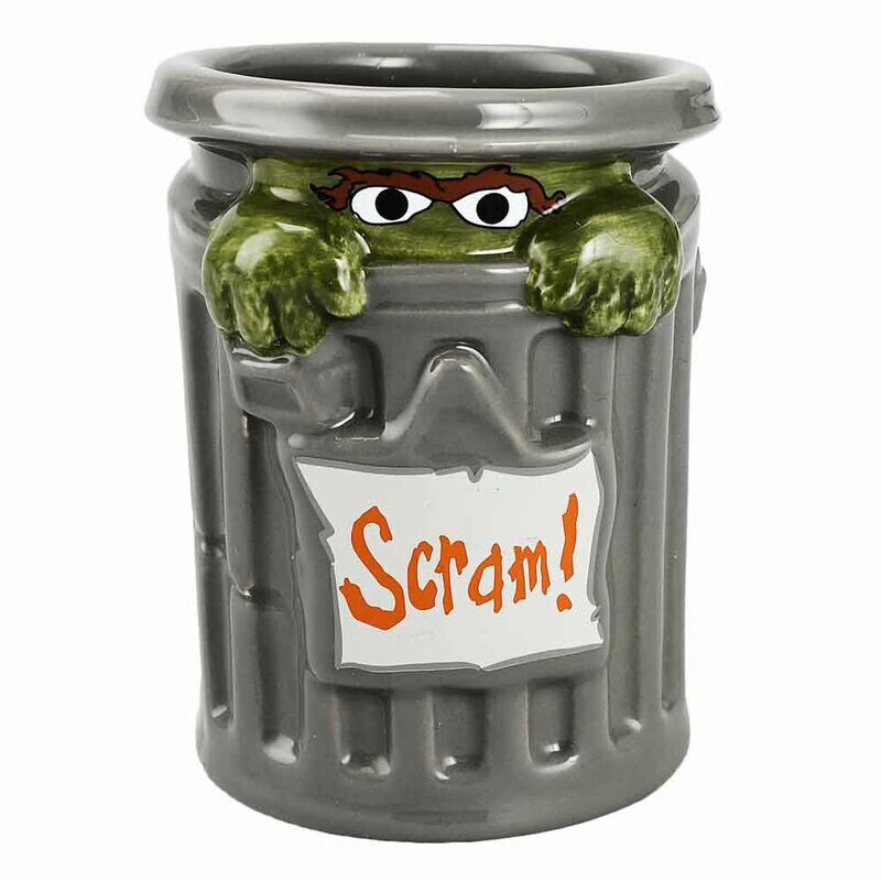 Sesame Street Oscar the Grouch Ceramic Pen Cup