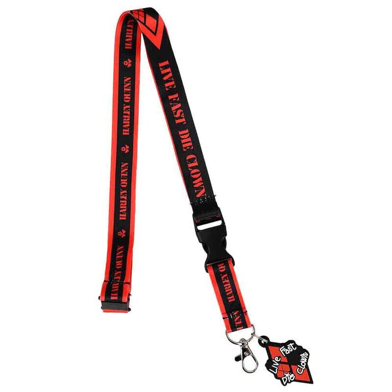 DC Comics - Harley Quinn Suicide Squad 22&quot;L Cloth Lanyard with Pouch and Clip