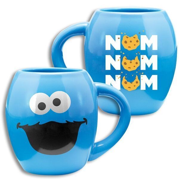 Cookie Monster 18 oz. Oval Ceramic Mug