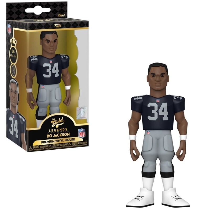 NFL Bo Jackson - Raiders 5&quot;H POP! GOLD Vinyl Figure