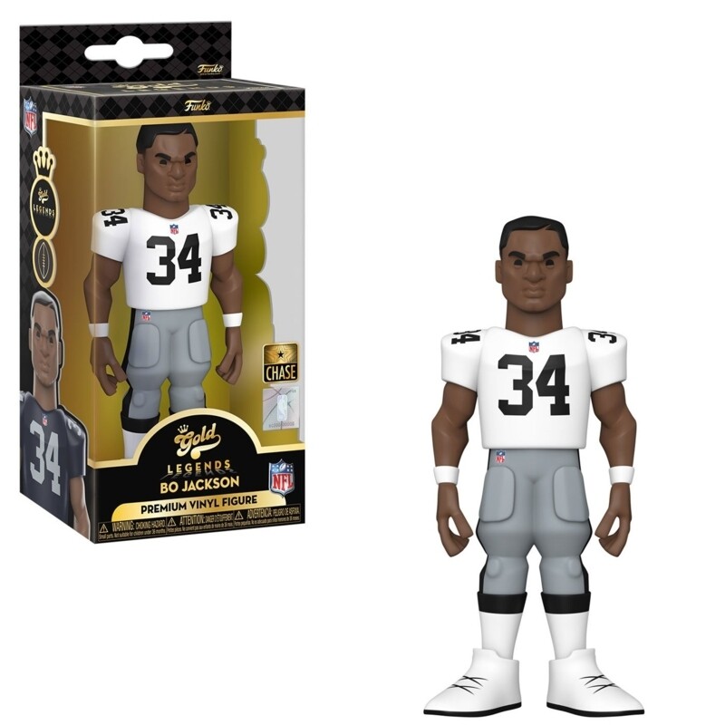 NFL Bo Jackson - Raiders 5&quot;H POP! GOLD Vinyl Figure *CHASE*