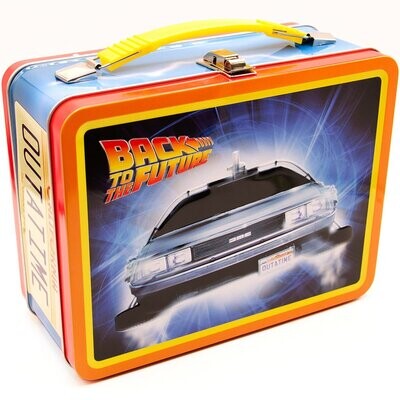 Back to the Future Embossed Metal Lunchbox Tote