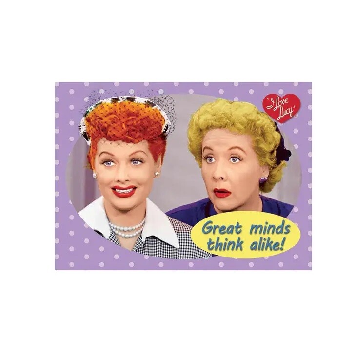 Lucy &quot;Great minds think alike!&quot; Metal Magnet