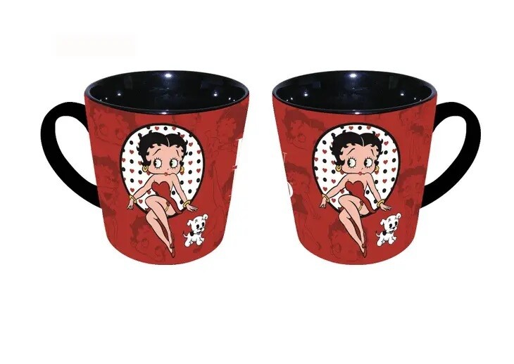 Betty Boop and Pudgy 16 Ounce Ceramic Mug Betty Boop and Pudgy 16 Ounce Ceramic Mug