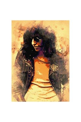 Ramones - Joey Ramone Metal Sign 7 3/4"W x 11 3/4"H