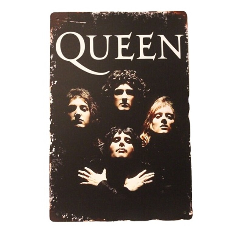 Queen Bohemian Rhapsody Metal Sign 7 3/4&quot;W x 11 3/4&quot;H