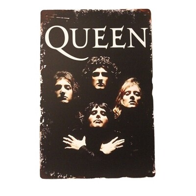 Queen Bohemian Rhapsody Metal Sign 7 3/4"W x 11 3/4"H
