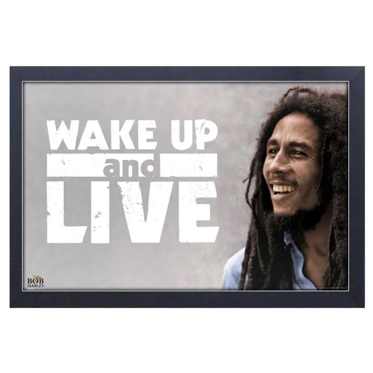 Bob Marley "Wake Up and Live" Gel Coated Canvas Print