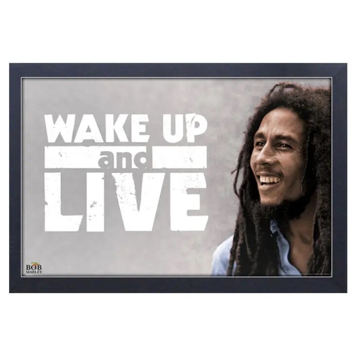 Bob Marley &quot;Wake Up and Live&quot; Gel Coated Canvas Print