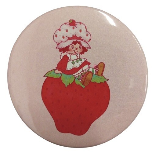 2 1/4&quot;D Strawberry Shortcake Pinback Button