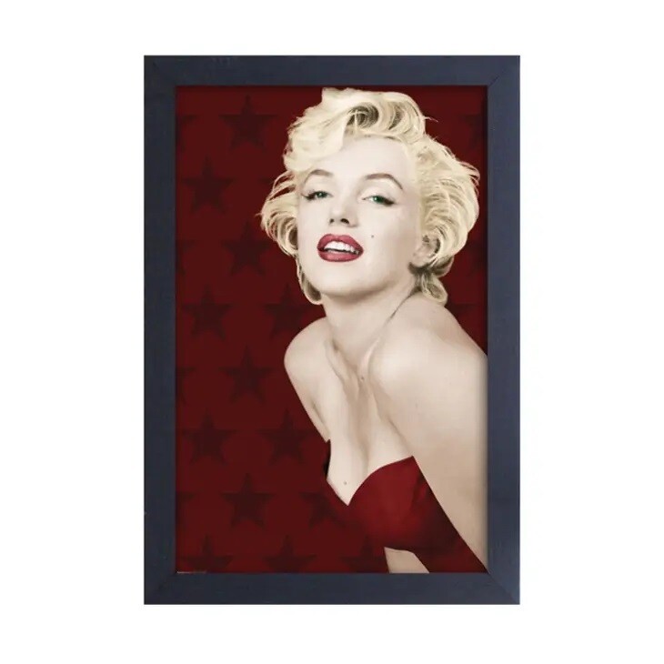 Marilyn Monroe &quot;Stars&quot; Gel Coated Canvas Print