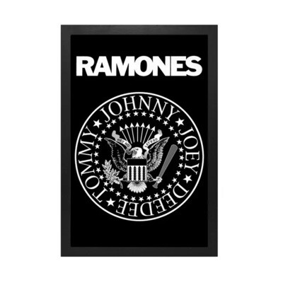 Ramones Logo Gel Coated Canvas Print