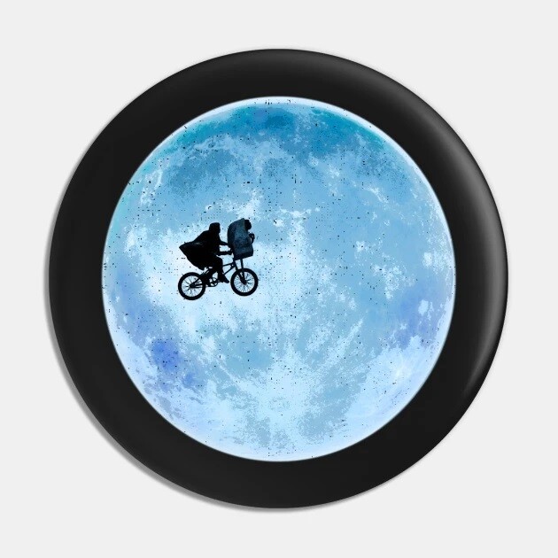 2 1/4&quot;D E.T. and Elliott Pinback Button