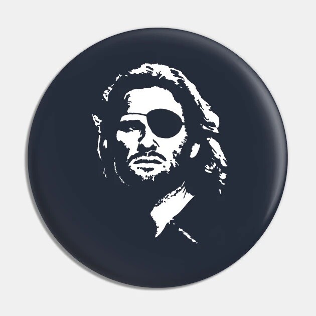 2 1/4&quot;D Escape from NY &quot;Snake&quot; Pinback Button