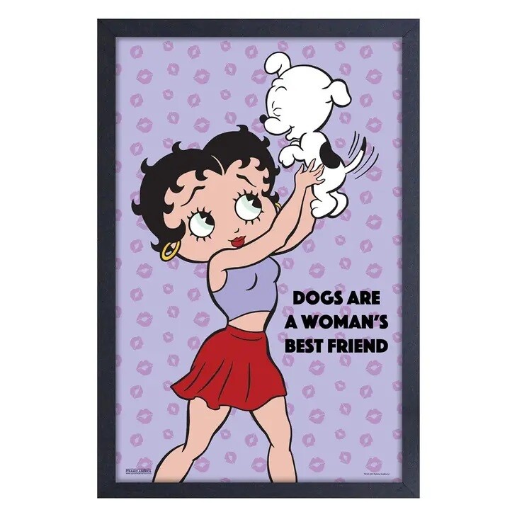 Betty Boop &quot;Best Friend&quot; Gel Coated Canvas Print