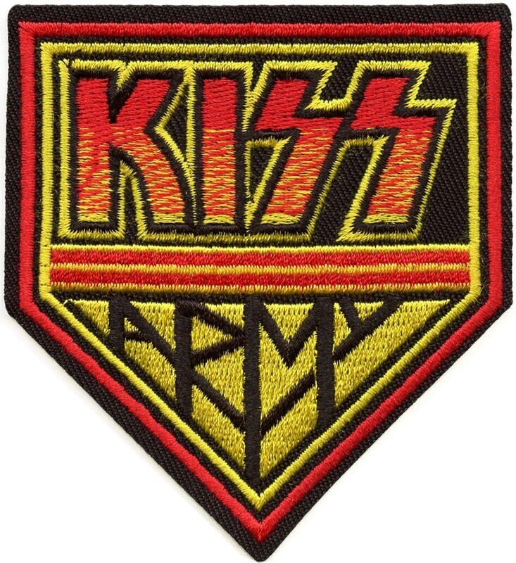 KISS Army  3&quot;W x 3 1/4&quot;H Embroidered Patch