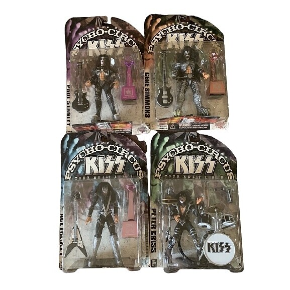 KISS Set of 4 Psycho Circus McFarlane Acton Figures