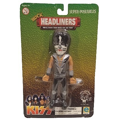 KISS Peter Criss Rock Headliners Bendable Figure