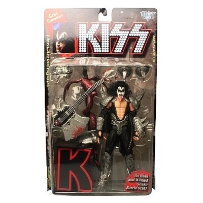 KISS Gene Simmons McFarlane Series One Ultra Acton Figures with K Letter Base