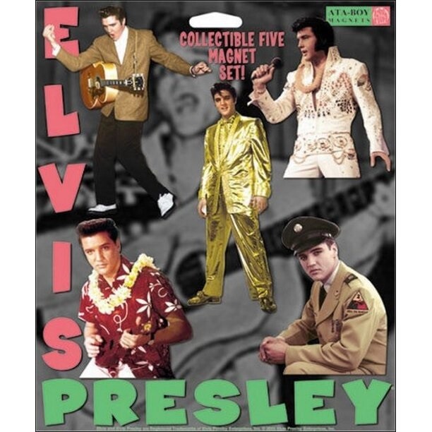 Elvis Presley 5 Magnet Set