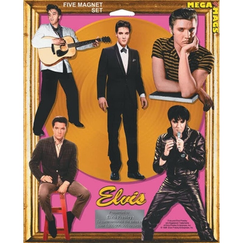 Elvis Presley 5 Magnet Set