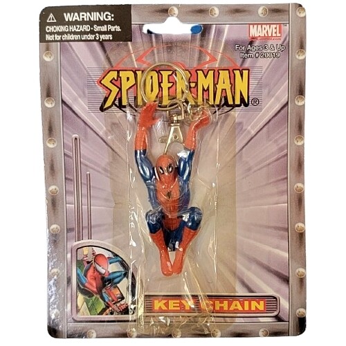 Marvel 3 1/2&quot;H Spider-Man PVC Keychain
