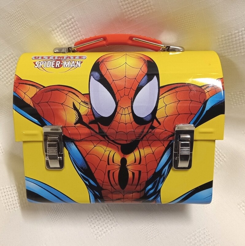 Marvel Ultimate Spider-Man Metal Mini Domed Tote (Yellow)