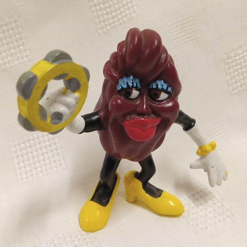 California Raisins Yellow Shoes Tambourine PVC Figure
