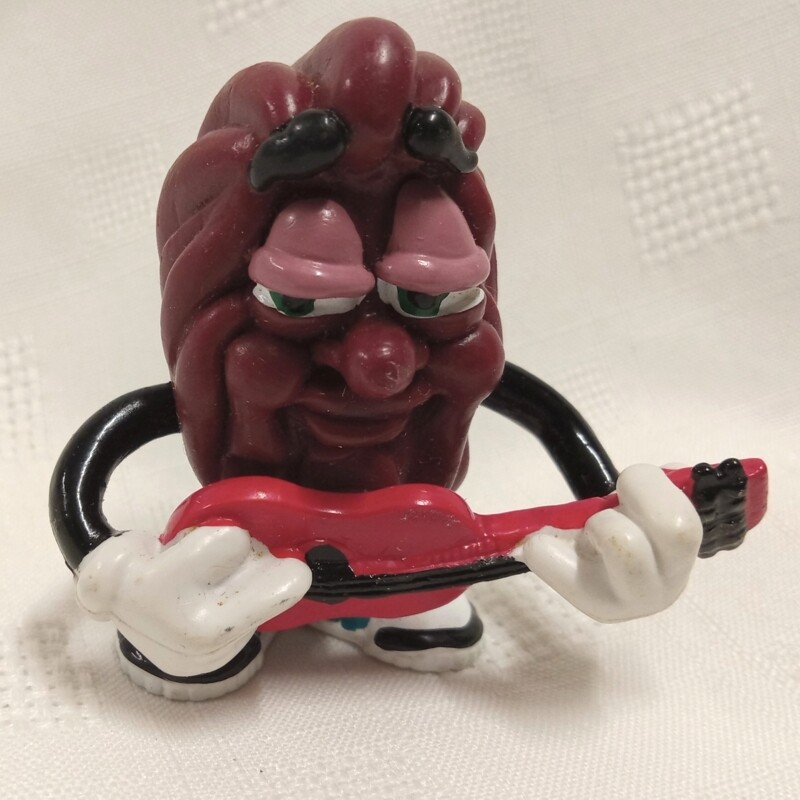 California Raisins Red Guitar PVC Figure