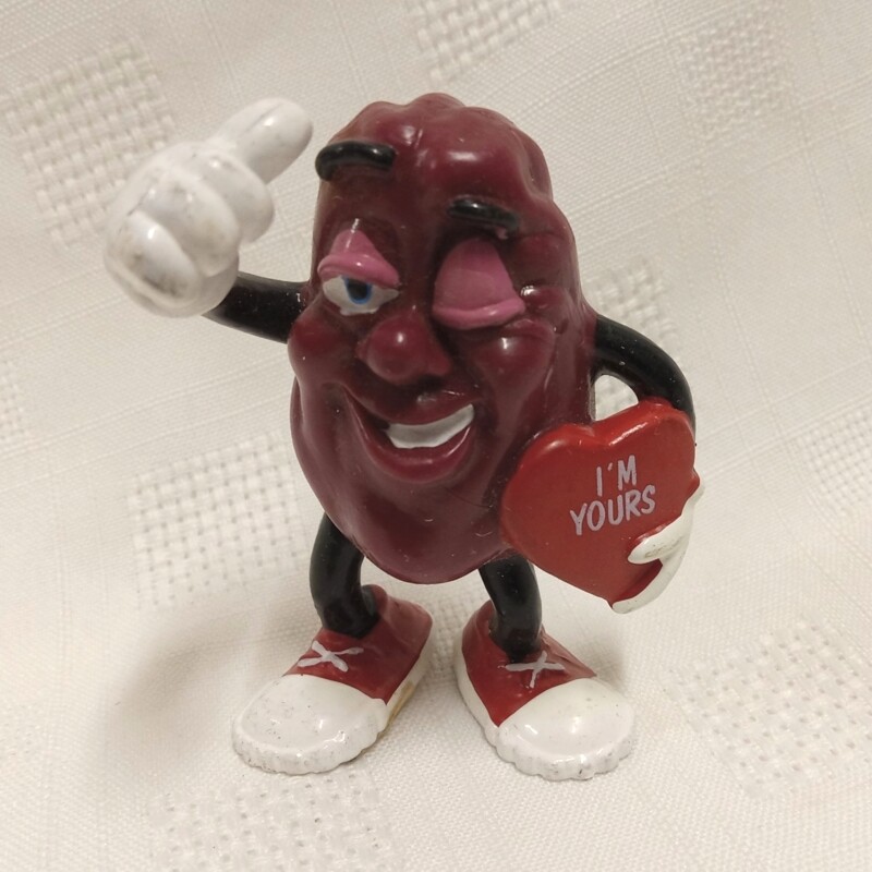 California Raisins &quot;I&#39;m Yours&quot; Valentine&#39;s PVC Figure