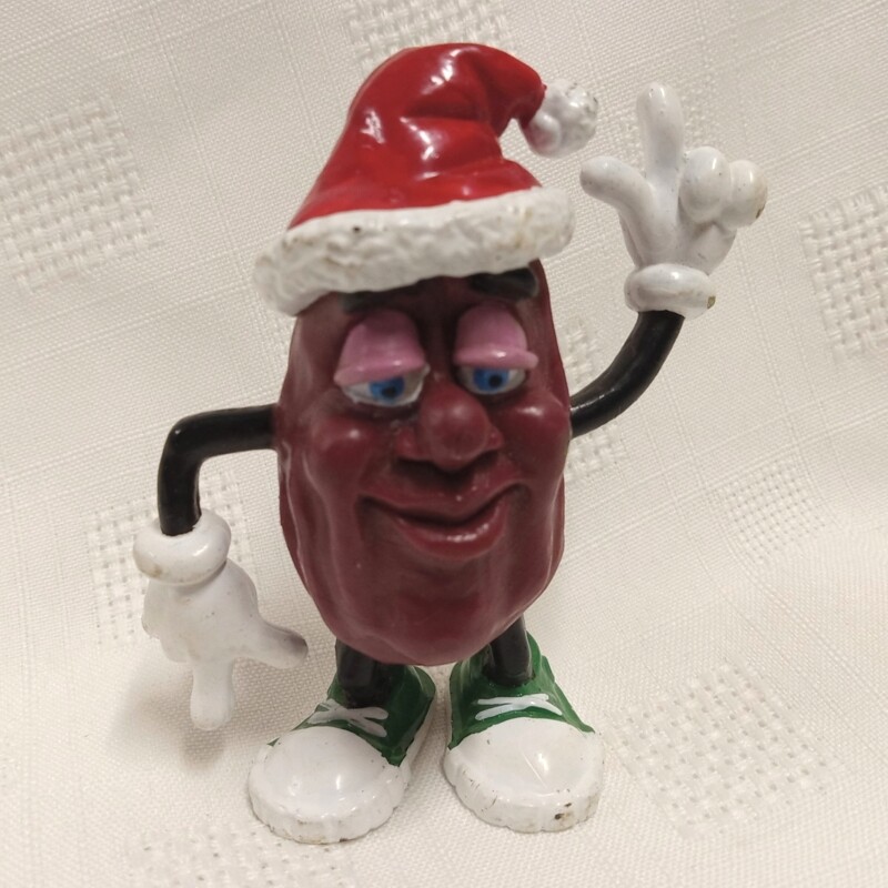 California Raisins Santa Hat PVC Figure