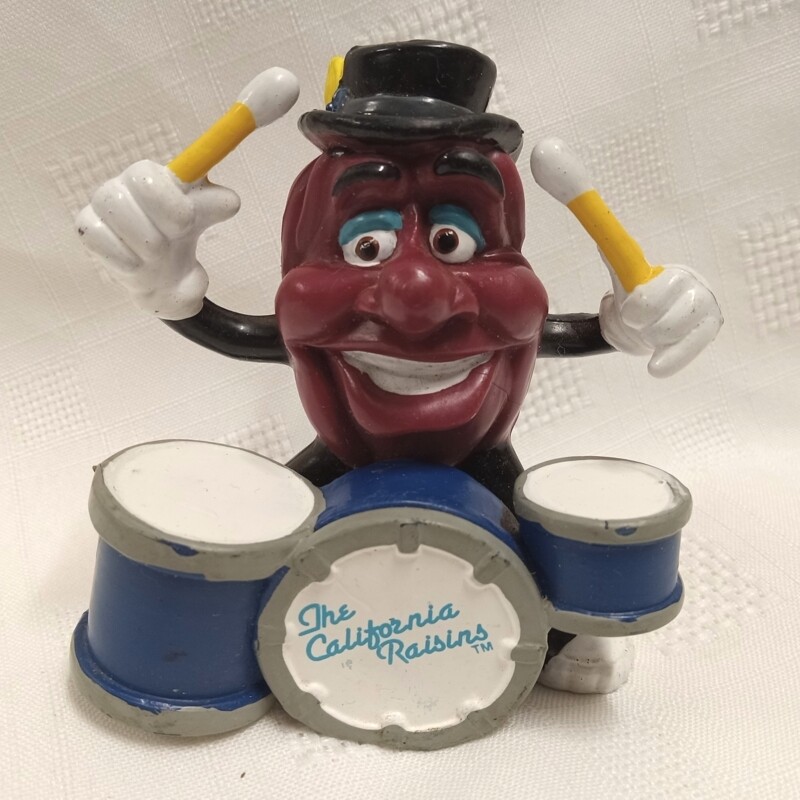 California Raisins Drummer PVC Figure