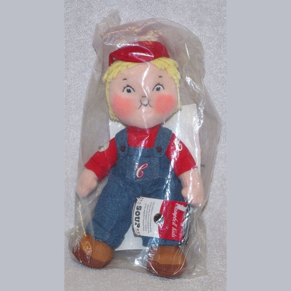 Campbell&#39;s Soup Kids 9&quot;H Stuffed Boy Doll - 2004