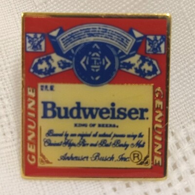 Budweiser Label Enamel Pin
