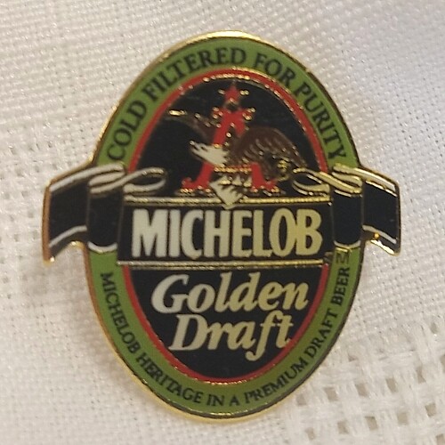 Michelob &quot;Golden Draft&quot; Enamel Pin