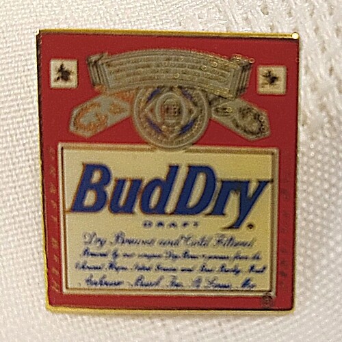 Bud Dry Label Enamel Pin