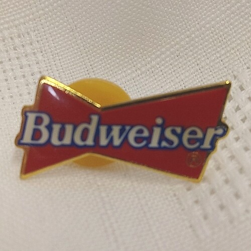 Budweiser &quot;Bow Tie&quot; Logo Enamel Pin