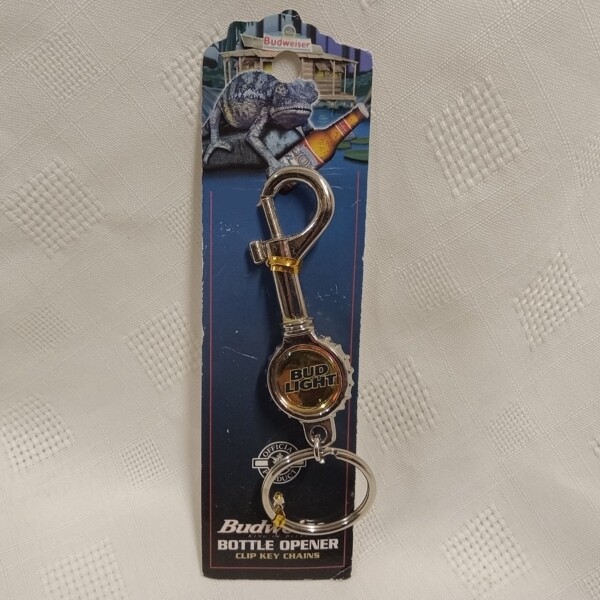 Bud Light Bottle Cap Opener / Keyring
