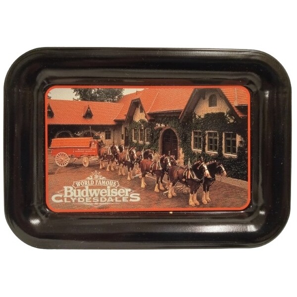 Budweiser Metal Tip Tray Black