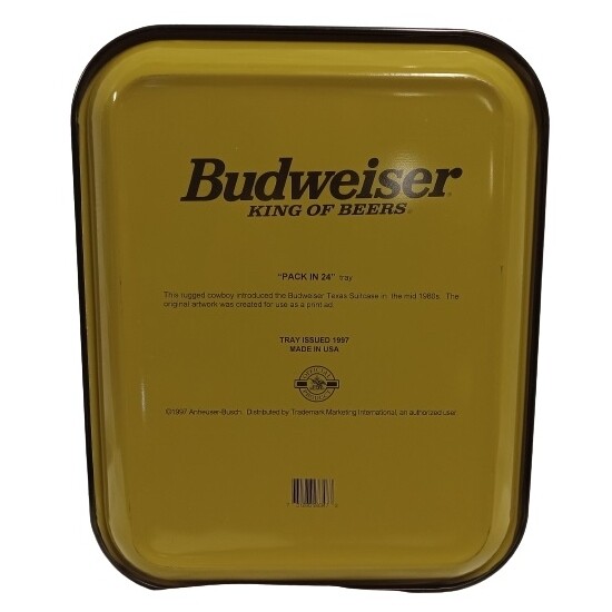 Budweiser LARGE Metal Serving Tray - Packin' 24