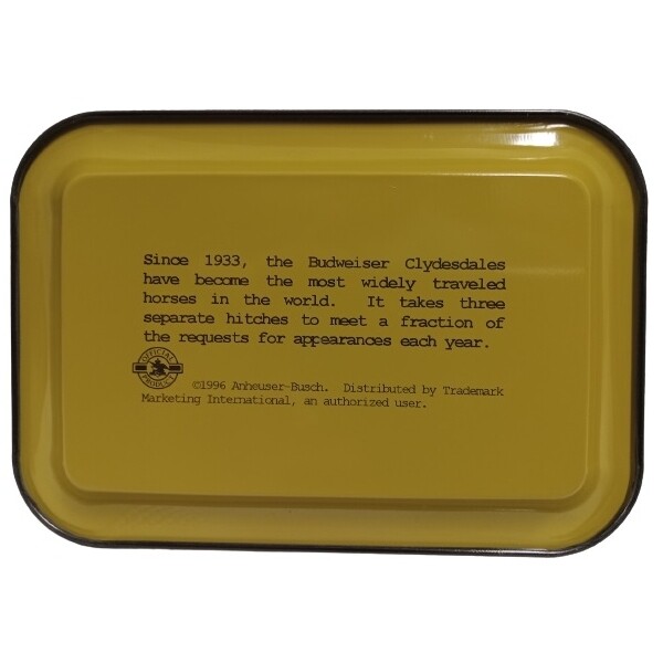 Budweiser Metal Tip Tray Black