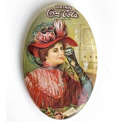 Coca-Cola Metal Collectible Tin with Lid