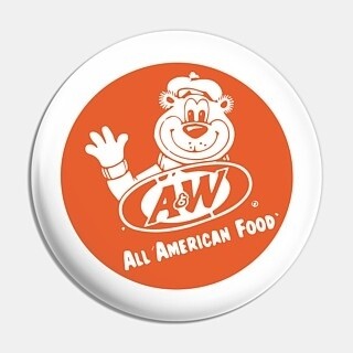 2 1/4&quot;D A&amp;W Bear Pinback Button