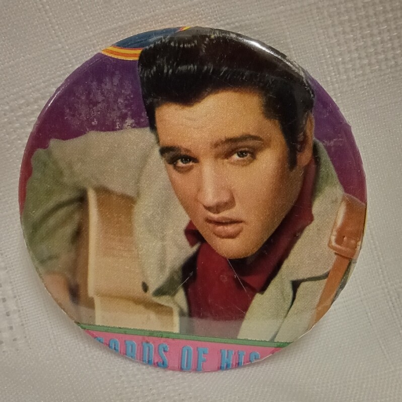2 1/4"D Elvis Presley Pinback Button