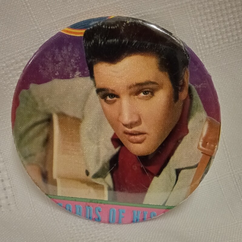 2 1/4&quot;D Elvis Presley Pinback Button
