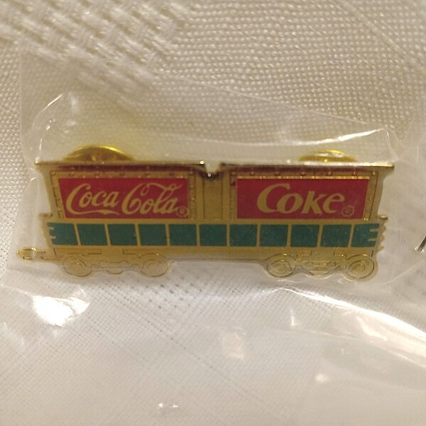 Coca-Cola / Coke Train Enamel Pin / Tie Tack