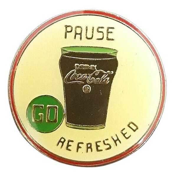 Coca-Cola "Pause Go Refreshed" Enamel Pin / Tie Tack