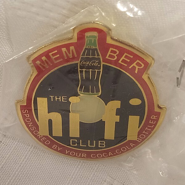 Coca-Cola "The Hi Fi Club" Enamel Pin / Tie Tack