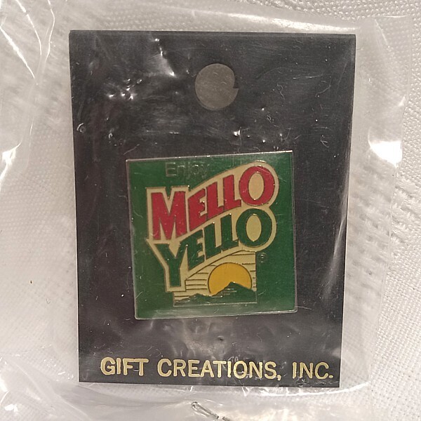&quot;Enjoy Mello Yello&quot; Enamel Pin / Tie Tack