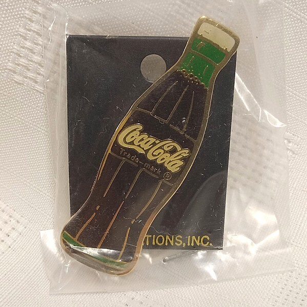 Coca-Cola 2 1/2"H Bottle Enamel Pin / Tie Tack